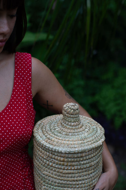 Palm Basket - Natural - Morocco