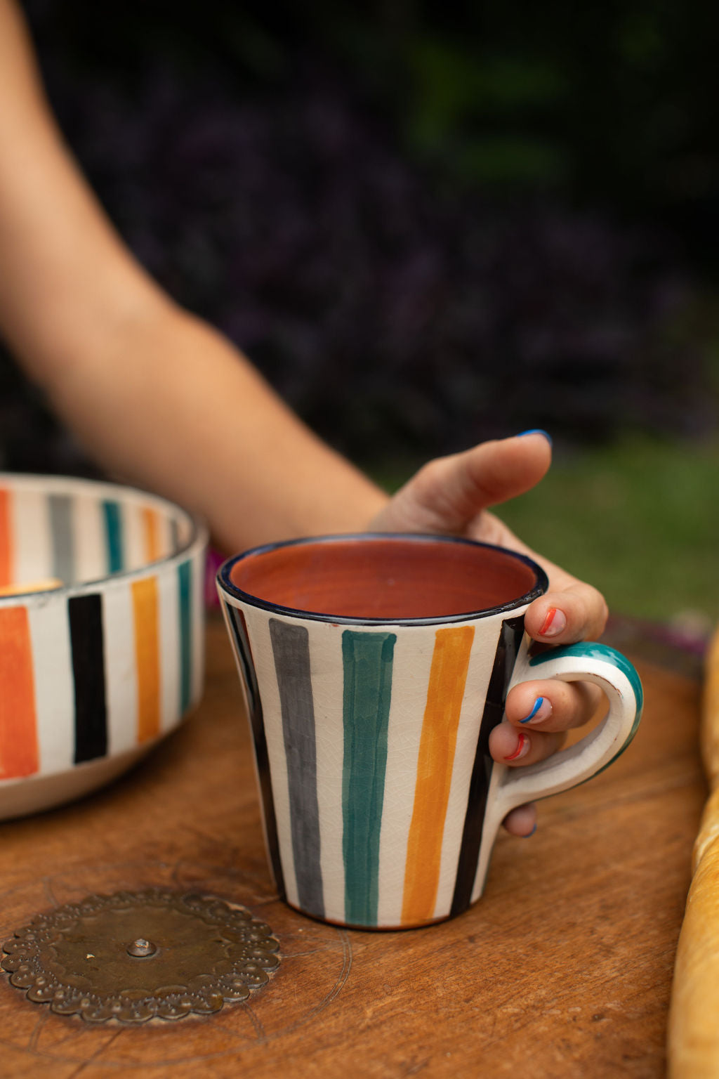 Coffee/Tea Mug - hand-painted Morocco (2)