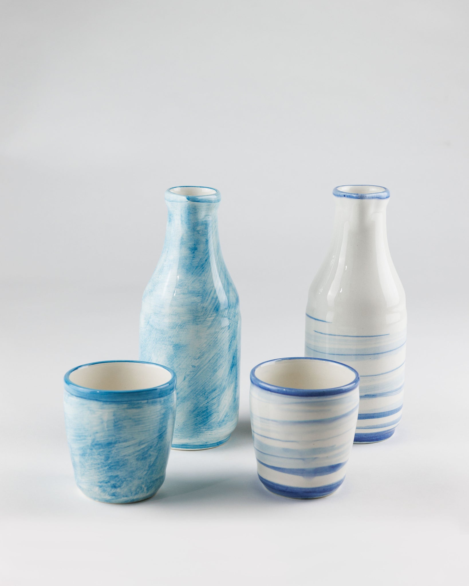 Ceramic Carafe Set: 1 Carafe + 1 Cup