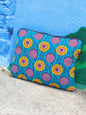 Case for 12" computer case with sunflowers details from West Africa